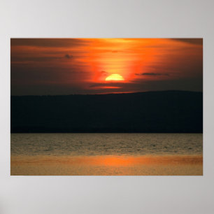 Solnedgång vid Neusiedlersee Poster
