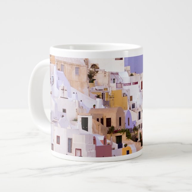 Solnedgång vid Oil, Santorini 2 Jumbo Mugg (Framsida vänster)