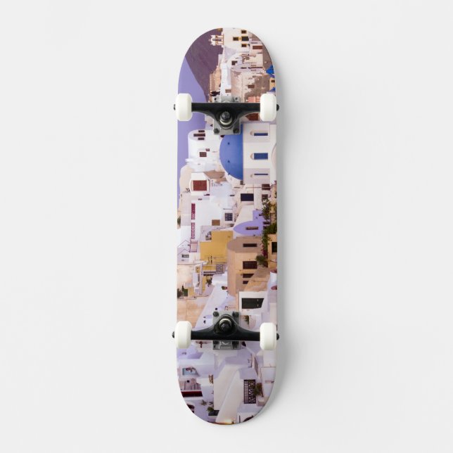 Solnedgång vid Oil, Santorini 2 Skateboard Bräda 20 Cm (Framsida)