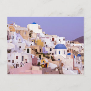 Solnedgång vid Oil, Santorini 2 Vykort
