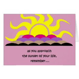 solnedgång… vid peacewillow hälsningskort