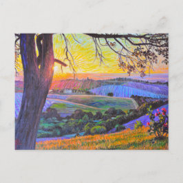 Solnedgång vid Peachy Canyon vykort