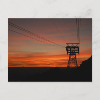 Solnedgång vid Sandia Peak Postcard Vykort