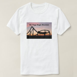 Solnedgång vid sex Flaggor Magic Mountain T Shirt