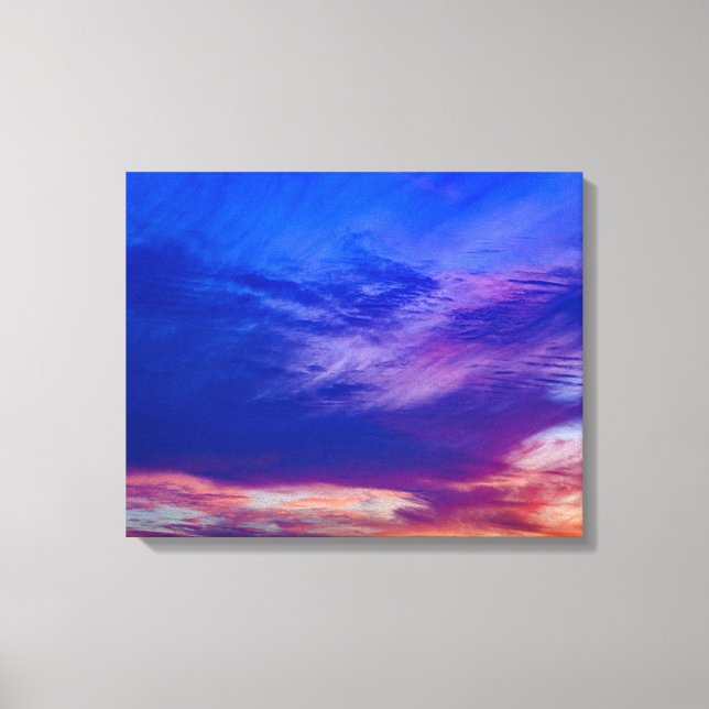 Solnedgång vid stranden 3 inslagen canvas (Framsida)