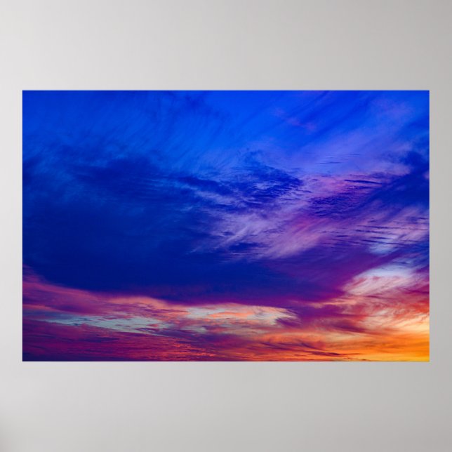 Solnedgång vid stranden 3 poster (Framsidan)