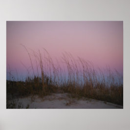 Solnedgång vid Sullivan's Island, South Carolina Poster