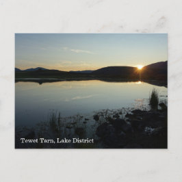 Solnedgång vid Tewet Tarn Postcard Vykort