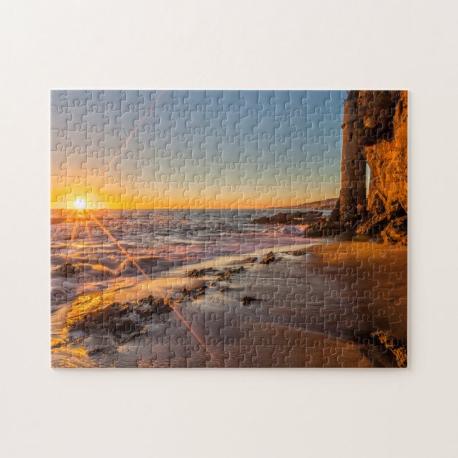 Solnedgång vid Victoria Beach 2 Pussel (Horisontell)