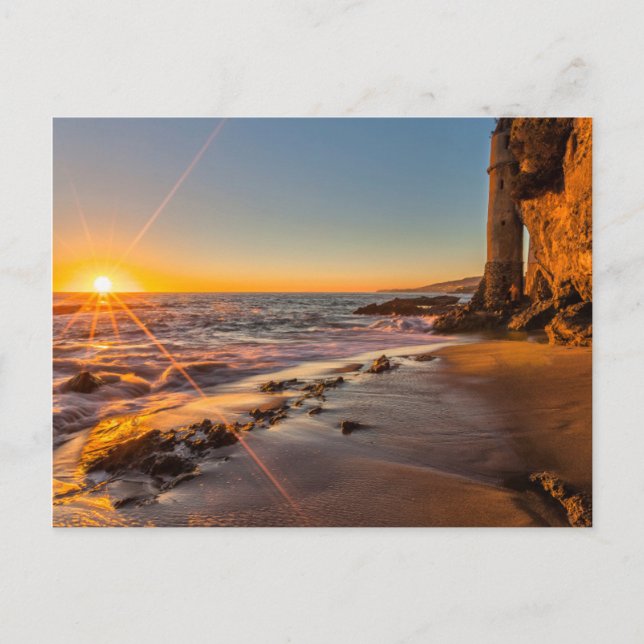 Solnedgång vid Victoria Beach 2 Vykort (Framsida)