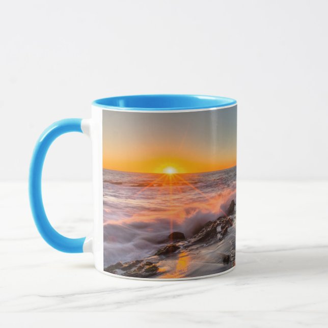 Solnedgång vid Victoria Beach Mugg (Vänster)