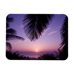 Solnedgång vid West End, Cayman Brac, Caymanöarna, Magnet
