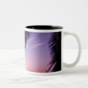 Solnedgång vid West End, Cayman Brac, Caymanöarna, Två-Tonad Mugg