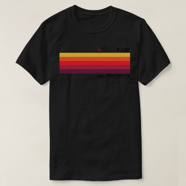 Solnedgång videokassett VHS Classic T Shirt (Design framsida)
