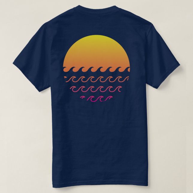 Solnedgång Vinkara T Shirt (Design baksida)