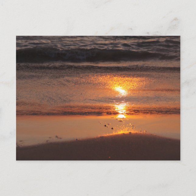 Solnedgång, vykort (Framsida)