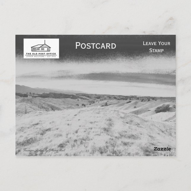 solnedgång" vykort (Baksida)