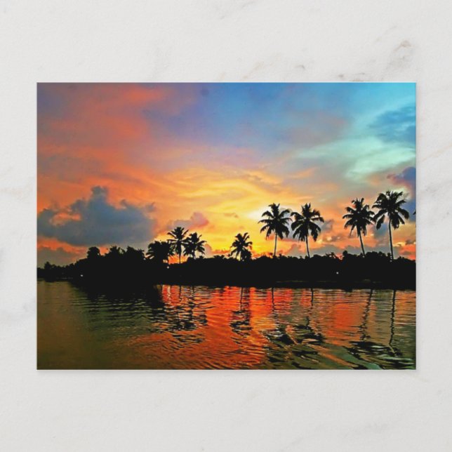 solnedgång vykort (Framsida)