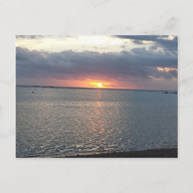 solnedgång vykort (Framsida)