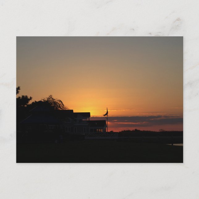 Solnedgång - vykort (Framsida)