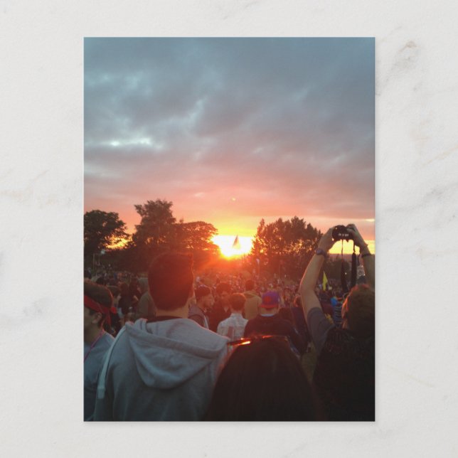 solnedgång vykort (Framsida)