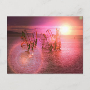 Solnedgång - vykort