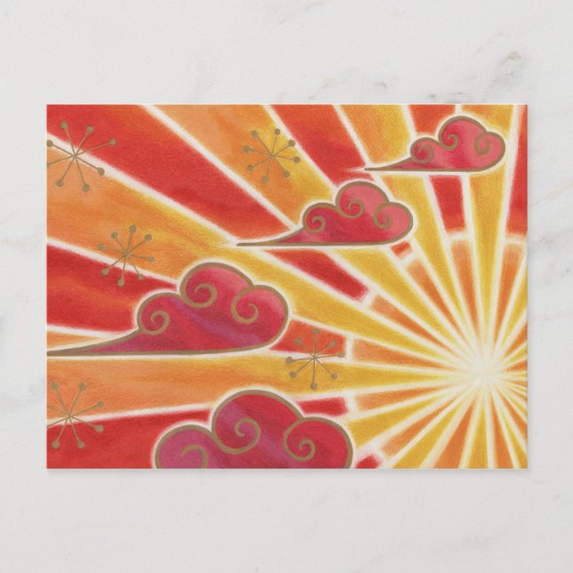 Solnedgång Vykort (Framsida)