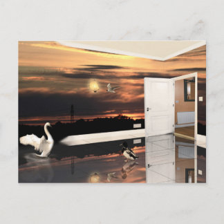 Solnedgång - vykort