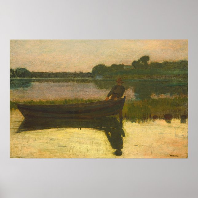 Solnedgång - Winslow Homer Fine Art Poster (Framsidan)