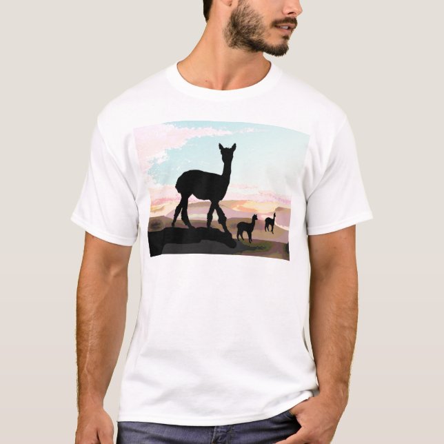 SolnedgångAlpacas Tee (Framsida)