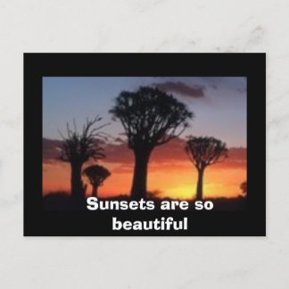 Solnedgångar är så vackra vykort
