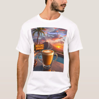 Solnedgångar och sirap t shirt