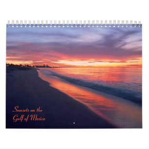 Solnedgångar på bukten av den Mexico 2013 Kalender