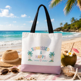 Solnedgångar & Palmträd Sommar Totebag Tygkasse