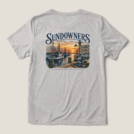 Solnedgångar vid bryggan t shirt