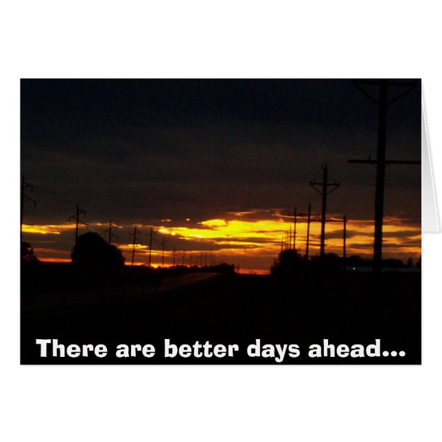 solnedgångbild hälsningskort (Framsidan Horizontal)