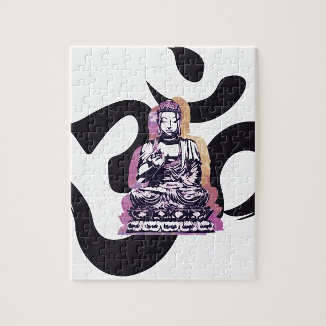 SolnedgångBuddah ohm Pussel (Vertikal)