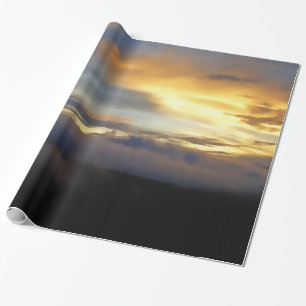 Solnedgången fördunklar på gud fönster presentpapper