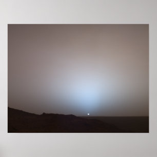 Solnedgången från fördärvar poster