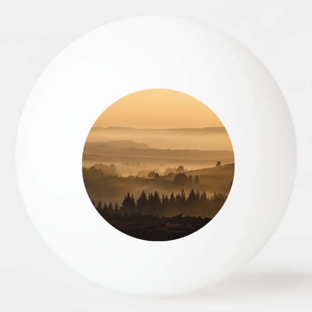 Solnedgången landskap pingisboll (Framsidan)