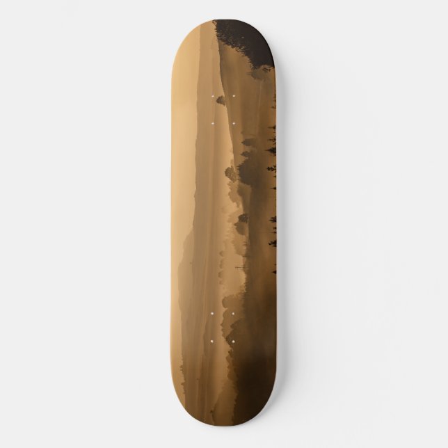 Solnedgången landskap skateboard bräda 21,5 cm (Framsida)