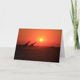 Solnedgången på Nxaien panorerar Helgkort