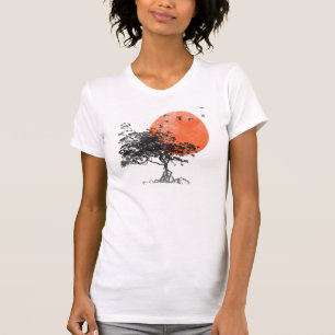 Solnedgången parkerar tee shirt