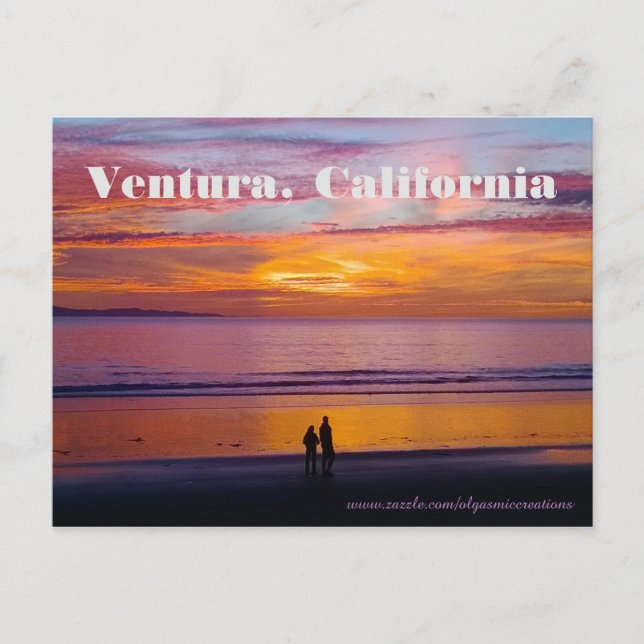 Solnedgången som fick mig att gråta vykort (Framsida)