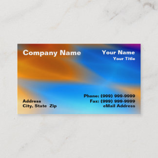Solnedgånghimmel Visitkort