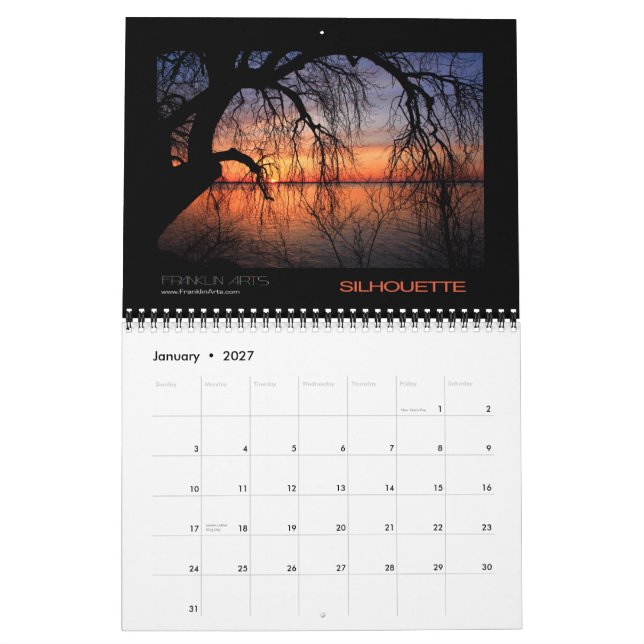 Solnedgångkalender 2010 kalender (Jan 2027)