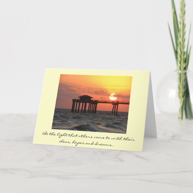 Solnedgångkort Tack Kort (Framsida)