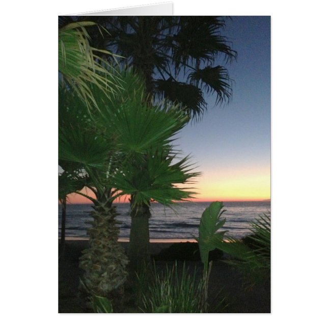 Solnedgångkort - tom insida OBS kort (Framsidan)