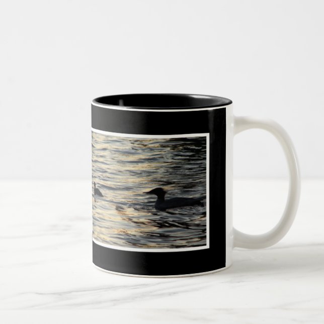 SolnedgångMergansers Två-Tonad Mugg (Höger)