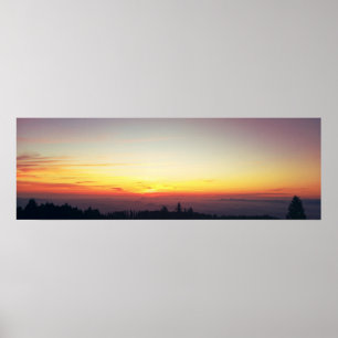 Solnedgångpanorama Poster